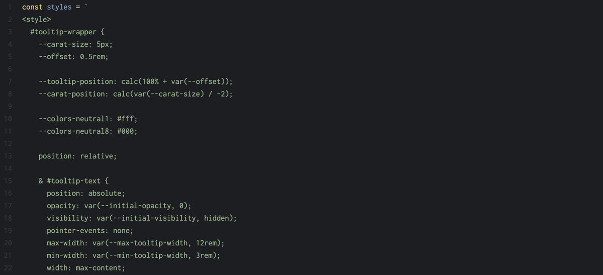 Syntax coloring in template literals